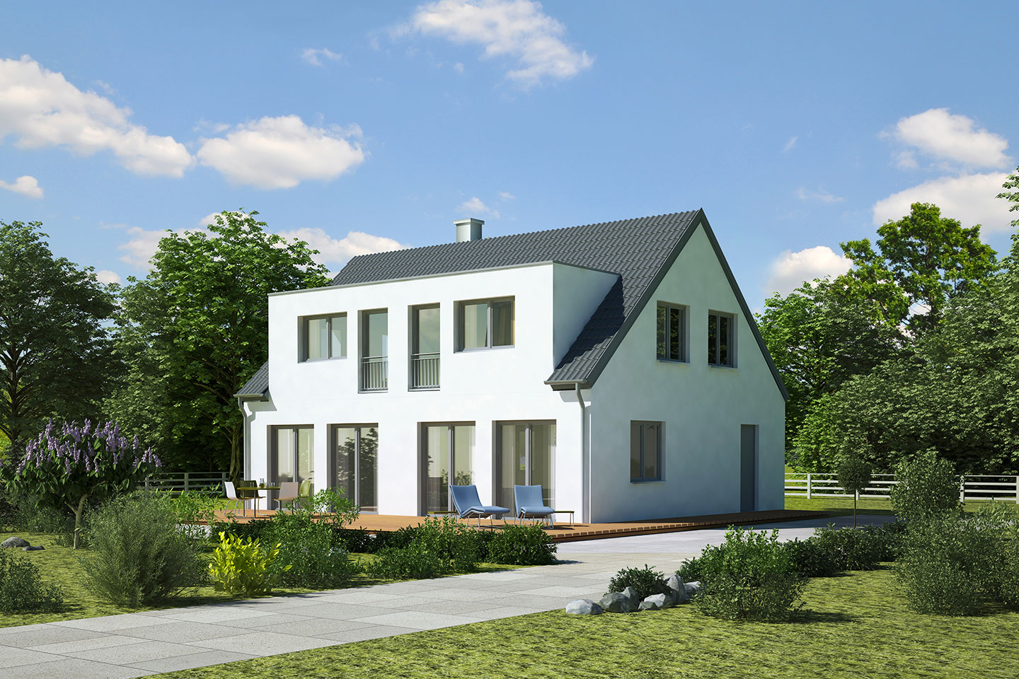 Modern wood home
