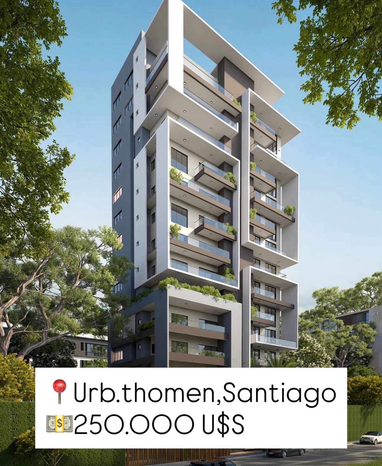 Apartamento de 3 habitaciones en Urbanización Thomen — Torre de 15 pisos